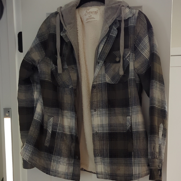 Source Unknown Other - Women's Plaid Jacket - Black and Gray